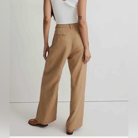 Madewell Harlow Wide Leg Pants in Seed Khaki - Picture 2 of 3